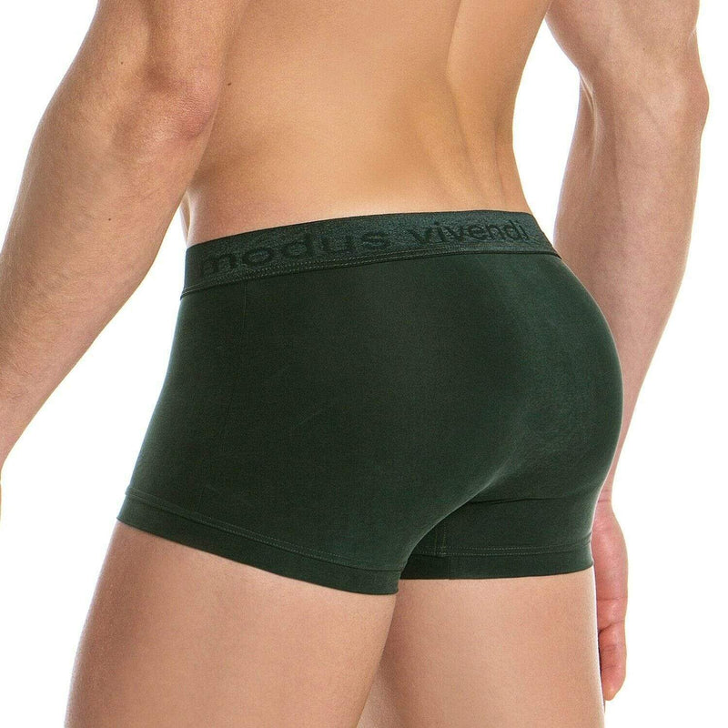 Modus Vivendi Boxer FLOSS Luxury Italien Cupro Fabric Green 14721 16 - SexyMenUnderwear.com