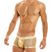Modus Vivendi Boxer Luxury Mens Boxers Armor Metallic Look Gold 01021 54 - SexyMenUnderwear.com
