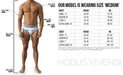 Modus Vivendi Brief ARMOR Luxury Metallic Yarns Mesh Brief Blue 01014 53 - SexyMenUnderwear.com