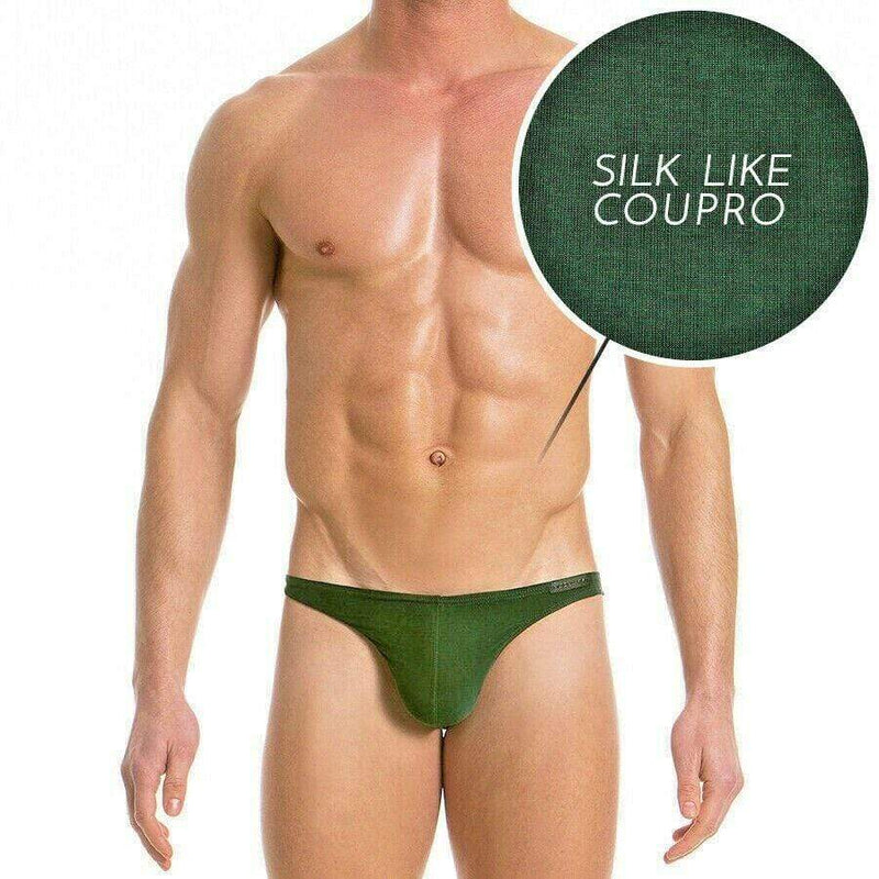 Modus Vivendi Brief Floss Low Cut Briefs Luxury Cupro Green 14711 16 - SexyMenUnderwear.com