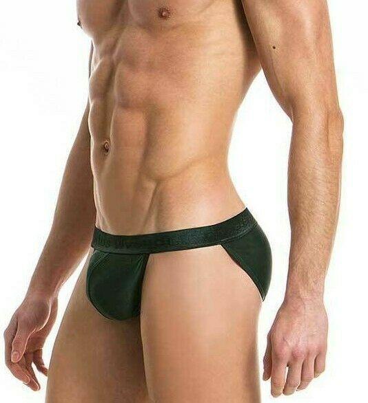Modus Vivendi Brief Floss Tanga-Briefs Italian Cupro Green 14712 16 - SexyMenUnderwear.com