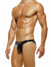 Modus Vivendi Brief Low-Cut Shiny Latex Look Briefs Black 11214 60 - SexyMenUnderwear.com