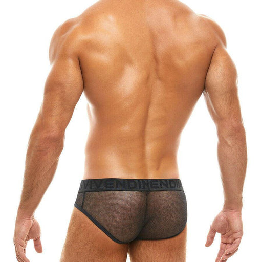 MODUS VIVENDI Brief Metallic Yarns New Black ARMOR Briefs 01014 53 - SexyMenUnderwear.com