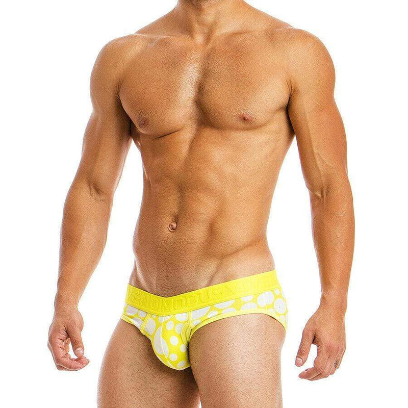 Modus Vivendi Brief Polka dot Sexy Fashion Briefs Yellow 08812 18 - SexyMenUnderwear.com