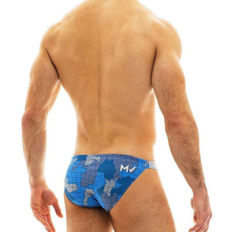 Modus Vivendi Brief Trapped Camo Low-Cut Briefs Blue 11013 3 - SexyMenUnderwear.com
