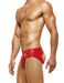 Modus Vivendi Briefs Bottomless Leather Legacy Open Back Brief Red 11113 56 - SexyMenUnderwear.com