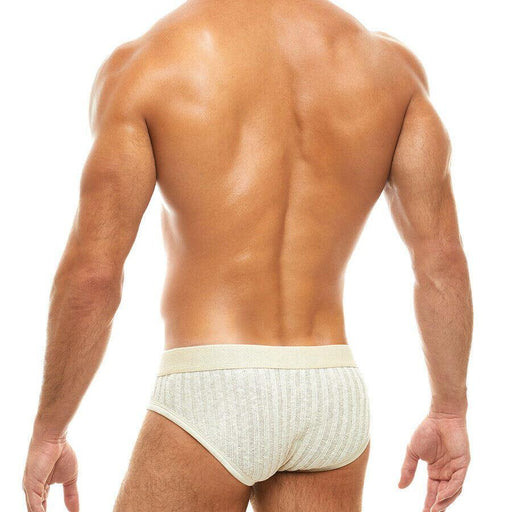 Modus Vivendi Briefs Knitted Classic Brief Ivory High Quality Cotton 07113 44 - SexyMenUnderwear.com