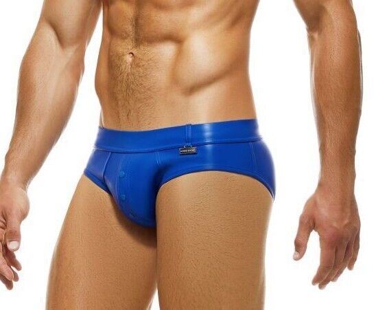 Modus Vivendi Briefs Leather Legacy Classic Brief Blue 11116 56 - SexyMenUnderwear.com