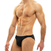 Modus Vivendi Briefs Lurex Yarns Glam Sparkle Low-Cut Brief Black 10012 34 - SexyMenUnderwear.com