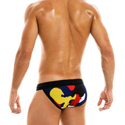 Modus Vivendi Briefs Military Fashion Camouflage Tanga Brief Black 02012 12A - SexyMenUnderwear.com