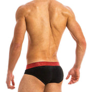 Modus Vivendi Briefs X-Lux Fashion Velvet Slip Black 19814 47 - SexyMenUnderwear.com