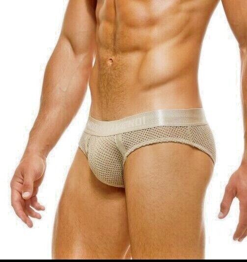 Modus Vivendi Classic Brief Host Shiny Satin Look Chic Briefs Ivory 03214 74 - SexyMenUnderwear.com