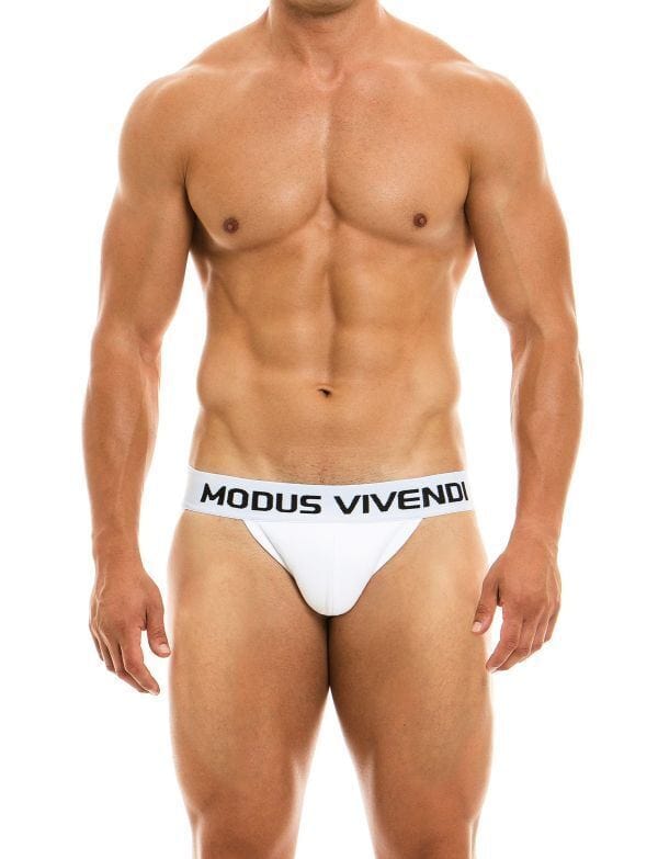 Modus Vivendi Classic Jock Made Of Superior Viscose White Jock 02911 70 - SexyMenUnderwear.com