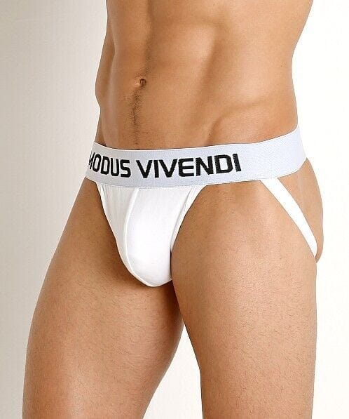 Modus Vivendi Classic Jock Made Of Superior Viscose White Jock 02911 70 - SexyMenUnderwear.com