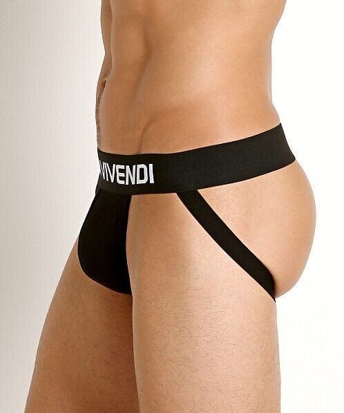 Modus Vivendi Classic Jockstrap Superior Viscose Fabric Black Jock 02911 70 - SexyMenUnderwear.com