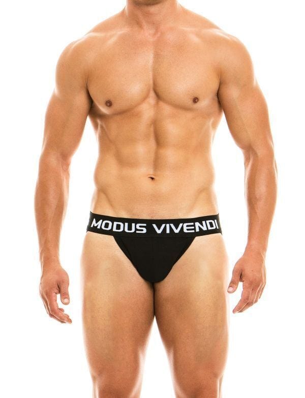 Modus Vivendi Classic Jockstrap Superior Viscose Fabric Black Jock 02911 70 - SexyMenUnderwear.com