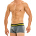 MODUS VIVENDI Cycling Long Boxer Techno Sport Silky Stretchy Grey 21821 2 - SexyMenUnderwear.com