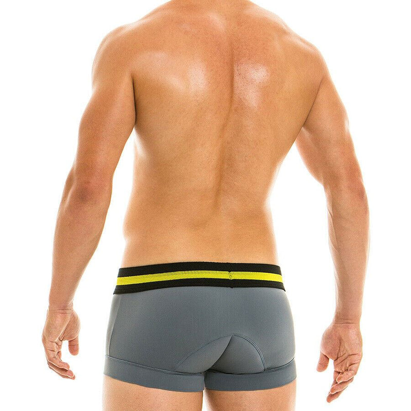 MODUS VIVENDI Cycling Long Boxer Techno Sport Silky Stretchy Grey 21821 2 - SexyMenUnderwear.com