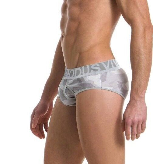 Modus Vivendi Desert Camouflage Briefs Soft Cotton Grey Brief 11714-1 - SexyMenUnderwear.com