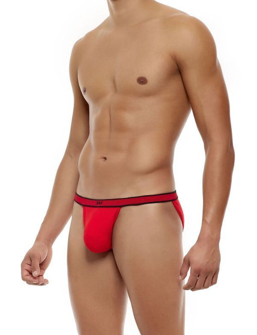 Modus Vivendi Exclusive Tanga Brief Knitted Cotton Roomy Pouch Red 24219 - SexyMenUnderwear.com