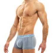 MODUS VIVENDI Glam Sparkle Boxer Fashion Metallic Yarns Steel Blue 10021 35 - SexyMenUnderwear.com