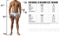 MODUS VIVENDI Glam Sparkle Boxer Fashion Metallic Yarns Steel Blue 10021 35 - SexyMenUnderwear.com