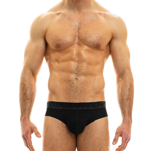 Modus Vivendi Glam Sparkle Brief Fashion Yarns Spandex Briefs Black 10014 34 - SexyMenUnderwear.com