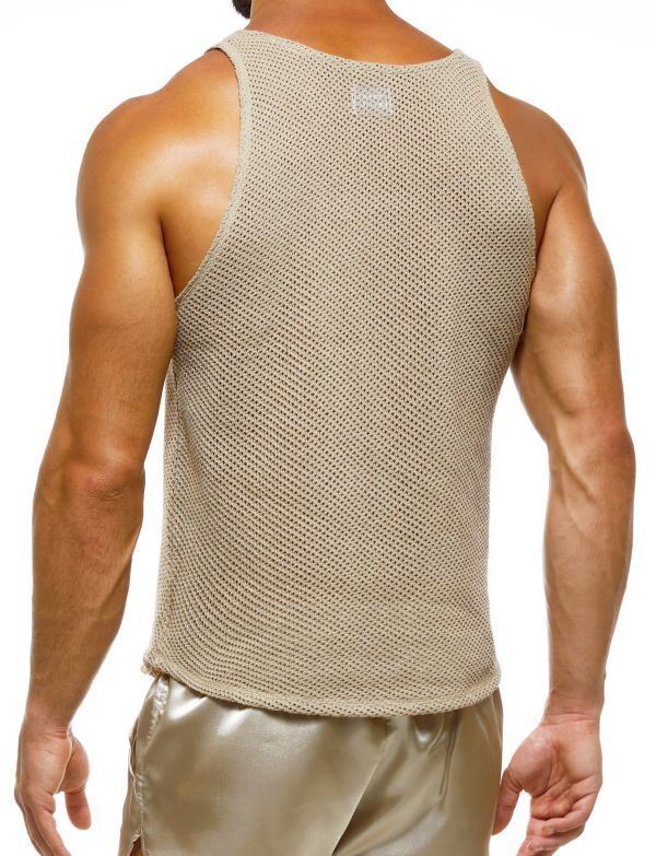 Modus Vivendi Host Tank Cotton Comfort Fit Ivory Tanktop 03231 42 - SexyMenUnderwear.com