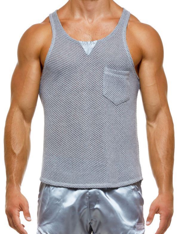Modus Vivendi Host Tanktop Classic Cotton Comfort Fit Grey Tank 03231 42 - SexyMenUnderwear.com