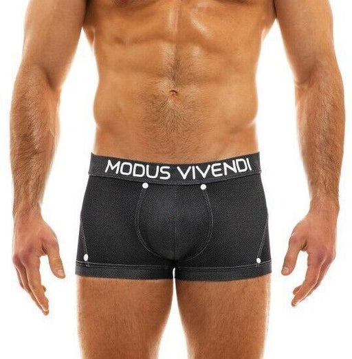 Modus Vivendi Jeans Boxer Ride and Go Denim Viscose Boxer Charcoal 05021 37 - SexyMenUnderwear.com