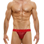 Modus Vivendi Jockstrap Armor Mesh Metallic Yarns Jock Red 01011 53 - SexyMenUnderwear.com