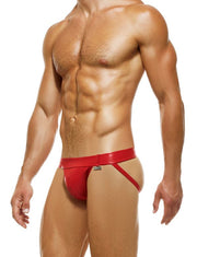 Modus Vivendi Jockstrap Leather Legacy Line Fillam Pelle Jock Red 11111 56 - SexyMenUnderwear.com