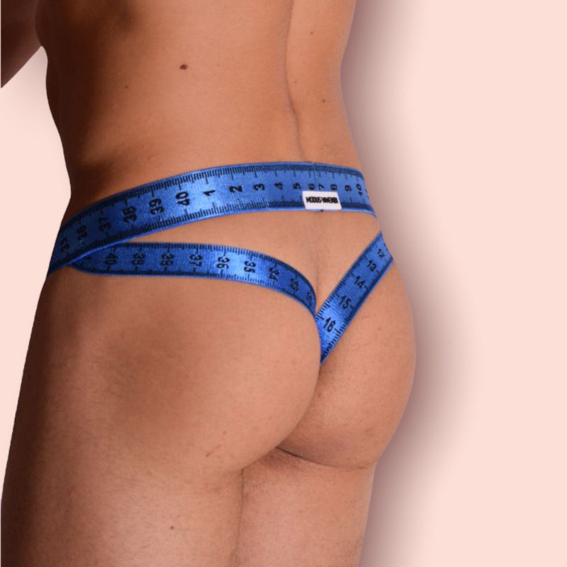 Modus Vivendi Jockstrap Measure Soft Double-Ply 100% Cotton Jersey Blue 07811 31 - SexyMenUnderwear.com