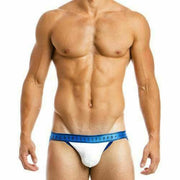 Modus Vivendi Jockstrap Measure Soft Double-Ply 100% Cotton Jersey Blue 07811 31 - SexyMenUnderwear.com