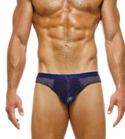 Modus Vivendi Knight Combo Classic Brief Snake & Lurex Yarns Blue 05218 41 - SexyMenUnderwear.com