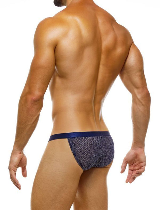 Modus Vivendi Knight Combo Tanga Brief Knitted Cotton Iridescent Blue 05216 41 - SexyMenUnderwear.com