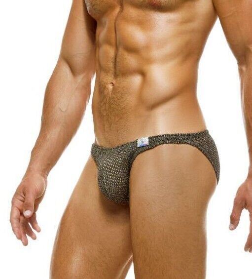Modus Vivendi Knight Low-Cut Brief Knitted Chic Cotton Briefs Khaki 05214 41 - SexyMenUnderwear.com