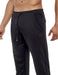 Modus Vivendi Legging Diagonal Poly Tricot Pants Adjustable Cords Black 10352 - SexyMenUnderwear.com