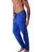 Modus Vivendi Legging Diagonal Poly Tricot Pants Adjustable Cords Blue 10352 - SexyMenUnderwear.com