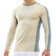Modus Vivendi Long Sleeves Shirt GLAM SPARKLE Lurex Yarms Gold-Blue 10051 35 - SexyMenUnderwear.com