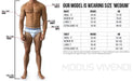 Modus Vivendi Low-Cut Brief Armor Mesh Knitted Metallic Yarns Blue 01013 63 - SexyMenUnderwear.com