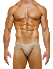 Modus Vivendi Low-Cut Brief Host Shiny Satin Look Briefs Ivory 03212 74 - SexyMenUnderwear.com
