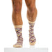 Modus Vivendi Mid Cut Sock Check Line Cotton Socks Sand XS2014 62 - SexyMenUnderwear.com