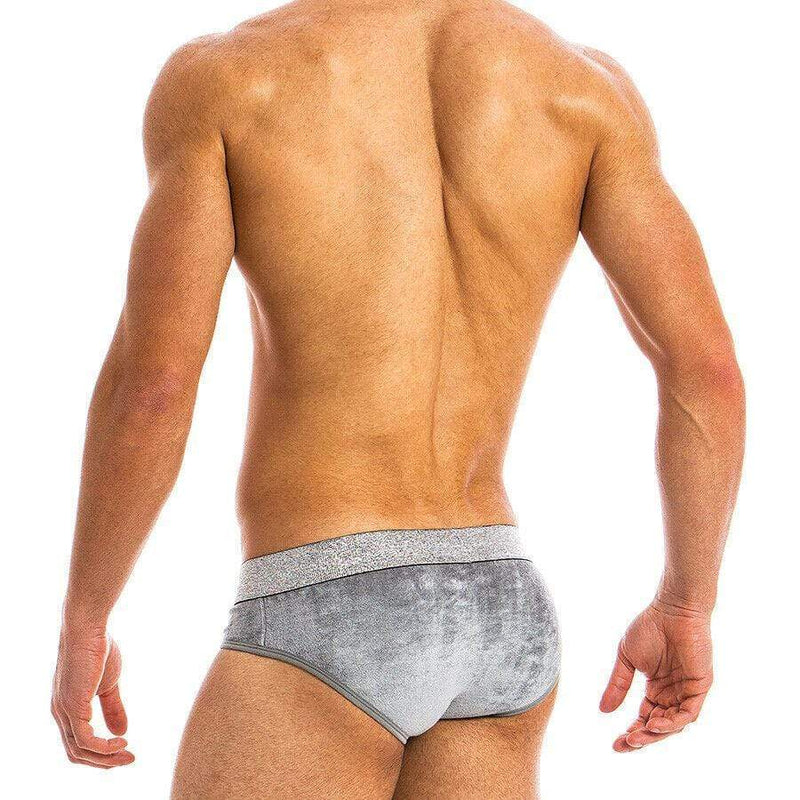 Modus Vivendi Modus Vivendi Brief X-Lux Herren Slip High Quality Velvet Grey 19814 67