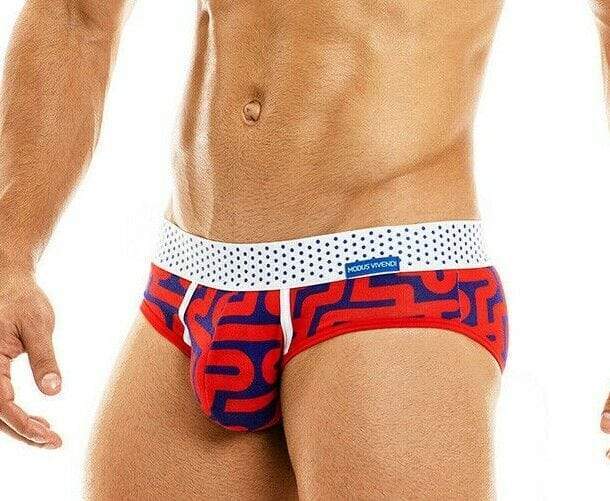 Modus Vivendi XL Modus Vivendi Briefs Labyrinth Sexy Brief Slip Lingerie Pour Homme Red 06014 54