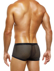 Modus Vivendi Net Trap Boxer Semi-Transparent Fishnet Boxer Black 06121 49 - SexyMenUnderwear.com