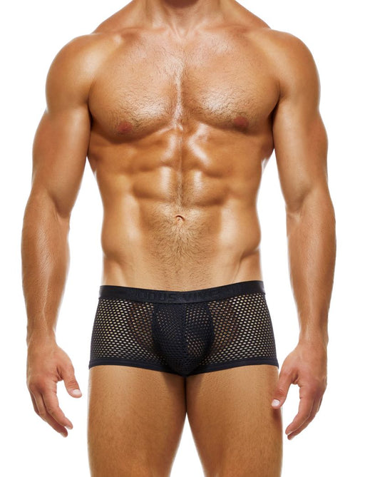 Modus Vivendi Net Trap Boxer Semi-Transparent Fishnet Boxer Black 06121 49 - SexyMenUnderwear.com