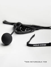 MODUS VIVENDI Pleasure Latex Thong Removable Ribbon Silicon Thongs 22222 - SexyMenUnderwear.com