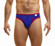 Modus Vivendi Retro Low-Cut Brief Internal Drawstring Blue 14317 - SexyMenUnderwear.com