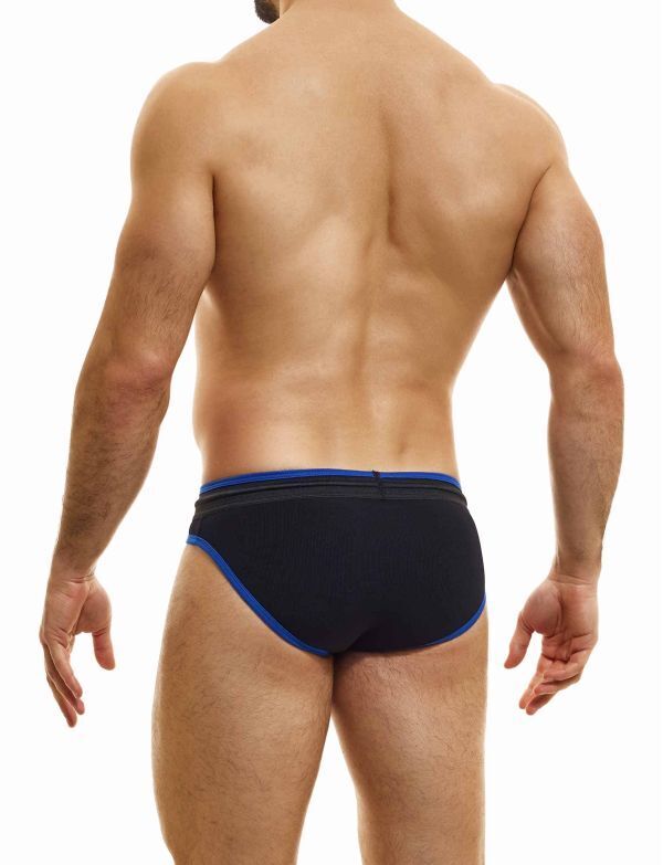 Modus Vivendi Retro Low-Cut Briefs Internal Drawstring Eco Brief Black 14317 - SexyMenUnderwear.com